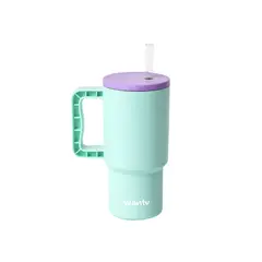 WANTU - Botilito Tipo Termo Con Pitillo Portátil 500ml Aguamarinamorado