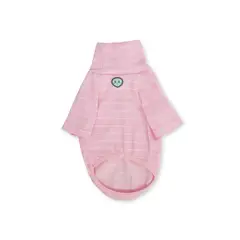 WAWAW - Saco L tortuga rosa líneas blancas