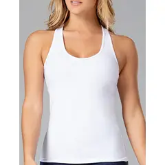 DIANE & GEORDI - Camiseta cuello redondo olímpica 4302 - Blanco