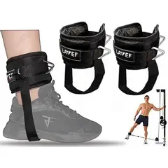 LAVEF - Grilletes para Tobillo con Anclaje de Polea para Gimnasio