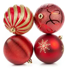 GENERICO - Burbuja Decorativa de Navidad X 4 Unidades 15 Cm