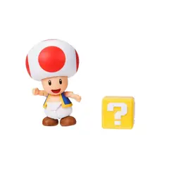 NINTENDO - Figura Coleccionable Toad 4" Serie 43 Mario Bros Oficial