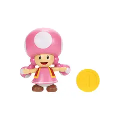 NINTENDO - Figura Coleccionable Toadette 4" Serie 43 Mario Bros Oficial