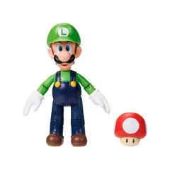 NINTENDO - Figura Coleccionable Luigi 4" Serie 43 Mario Bros Oficial