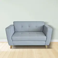 ELITE LIVING - SOFA SEUL 2P MICROFIBRA GRIS CLARO