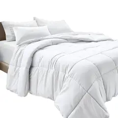 GENERICO - Colcha Comforter Doble Blanco Doble Faz