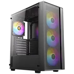 ANTEC - AX65 - Gabinete Torre Media Vidrio Templado + 4 ARGB