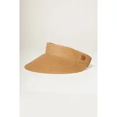 TOUCHE BALNEAIRE - Visera tejida en rafia color café 0S55C61