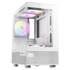 undefined - ANTEC CX200M ELITE - Gabinete Vidrio Templado + 5 RGB Fijo BLANCO