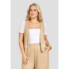 MARKETING PERSONAL - Chaleco Mujer Latte Mp 112257