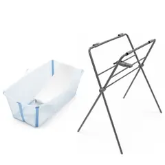 STOKKE - Bañera Flexi Bath con soporte RN y soporte elevado - Ocean Blue