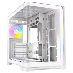 ANTEC - C5 Blanca Curvo Vidrio Templado 4 ARGB