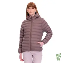 TOTTO - Chaqueta Acolchada Con Capota Colorfull Pro Cafe Mujer