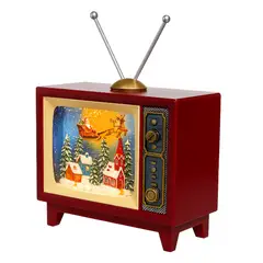 GENERICO - Televisor Navideño Decorativo Con Luz y Nieve, Adorno navideño elegante 59