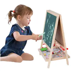 GENERICO - Tablero Pizarra Acrílico Borrable Y Tiza 2 En 1 Para Niños