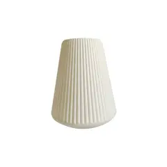 RENOVEMOS - Florero Plástico Blanco Mate