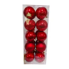 GENERICO - Paquete Bolas Navidad 8 Cms X 20 Unidades