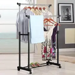 CLEAR - Tendedero Doble Ruedas Resistente