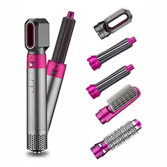 GENERICO - Cepillo Secador Multifuncional 5 En 1 Y Cepillo Alisador
