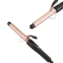 MERTEC - Pinza Onduladora Rizadora tipo tubo para cabello Color Oro Rosa