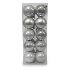 GENERICO - Paquete Bolas Navidad 6 Cms X 20 Unidades