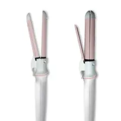 MERTEC - Plancha Rizadora de Cabello 2 en 1 MT046W Blanca