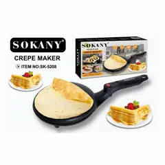 SOKANY - Crepera Eléctrica Antiadherente Tipo Sartén