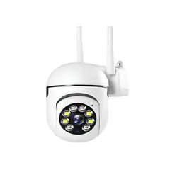 GENERICO - Cámara Seguridad Ip 2 Antenas 360 Wifi App V380 Blanco