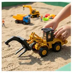 INFANTILES CAJUROMIX - Monta grúas De Juguete Maquinas A Escala