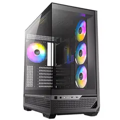 ANTEC - Gabinete C7 Negro - Torre Vertical Cristal 4 Ventiladores