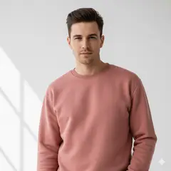 FRIOLENTA - Saco buzo cuello redondo mujer capota algodón perchado - rosado