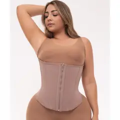 FAJATE - Cinturilla corset strapless de alto control con broches cierre invisible y varillas