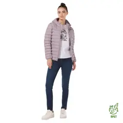 TOTTO - Chaqueta Acolchada Capota Colorfull Pro Rosado Mujer