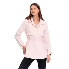 TOTTO - Chaqueta Liviana Fijack Cuello Alto Sandino Rosado