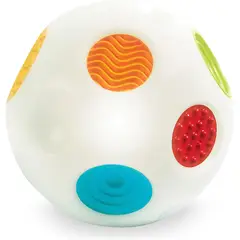 INFANTINO - Juguete Pelota Bebés Sensorial Con Luces Sonidos Y Texturas