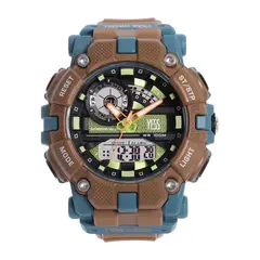 TEMPUS - Reloj Bicolor Café y Azul Para Caballero YP22837-03