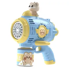 GENERICO - Pistola Burbujas Infantil Juguete Niño Con Luz Led Burbujero