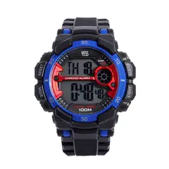 TEMPUS - Reloj Digital Negro Bisel Bicolor Para Caballero YP21818-02