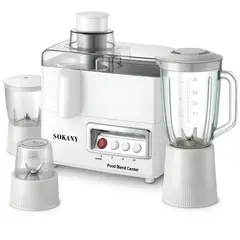 SOKANY - Extractor De Jugos 4en1 Molino Picador Licuadora 850w