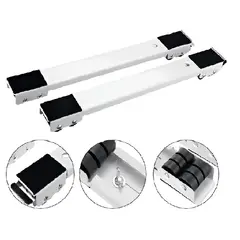 SKY - Soporte Con Ruedas Para Frigorífico Estufa Y Lavadora Kyriios Blanco