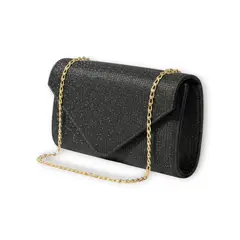 KARLA CHACON - Bolso Cartera Sobre Clutch elegante Plateado Maite