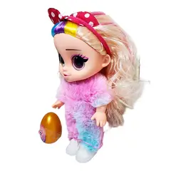 GENERICO - Muñeca Bebe Pijama Peluche Fashion + Mascota Juguete