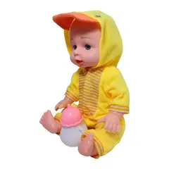 GENERICO - Muñeco Bebe Con Pijama De Animal + Tetero Juguete Niña