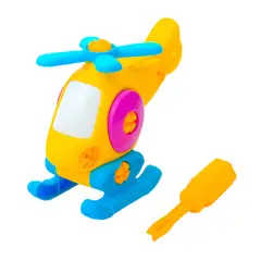 GENERICO - Helicoptero Figura Armable + Destornillador Juguete