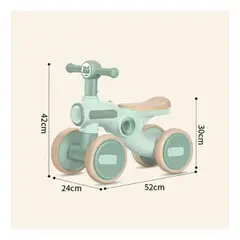 AMERICAN GENERICS - Triciclo Infantil Mini Rider con Luces y Música Verde