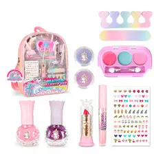 GENERICO - Maleta Kit Unicornio Maquillaje Para Niñas Juguete Esmaltes