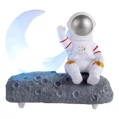 GENERICO - Parlante Bluetooth con Luz LED - Luz de Luna Cósmica