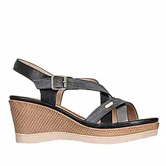 FRATTINI - Sandalia tacon de mujer Negro sand3j9365-4