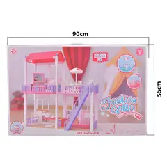 GENERICO - Casa Para Muñecas Con Muebles Interactiva Juguete Niñas