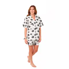 CLONHADAS - Pijama completa con pantalón corto Mujer Manga corta CAMILA